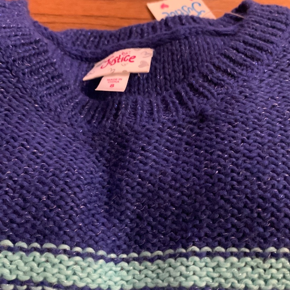 Justice striped sweater - Picture 4 of 5